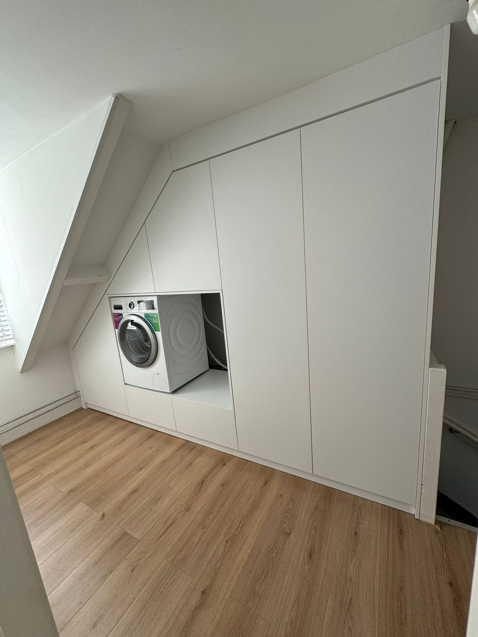 Wasmachinekast ingebouwd maatwerk