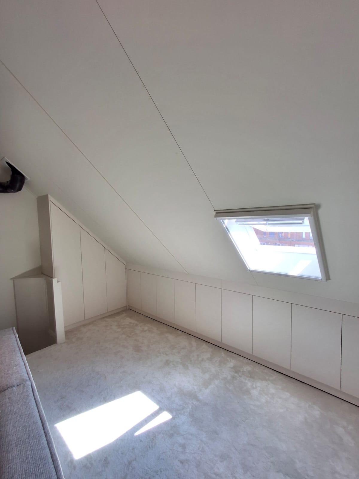 Zolderkast wit met lades maatwerk